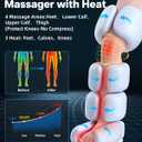 YINGGG Leg Massager with Heat and Compression - Foot and Calf Massage Sleeve with 3 Heat, 6 Intensities, 6 Modes, Compression Boots for Circulation and Pain Relief