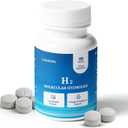 Hydrogen Water Tablets with Magnesium, H2 Molecular Hydrogen Tablets for Drinking Water, Fast Dissolving, Energy Metabolism, Cognitive & Antioxidant Support, 90 Tablets