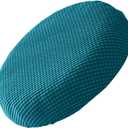 Milisten Round Bar Stool Cover, Round Stool Cushion Cover, Elastic Seat Covers for Dining Chairs, Peacock Blue