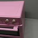 Retro Style Infrared Heating Air Fryer Toaster Oven, Extra Large Countertop Convection Oven 10-in-1 Combo, 6-Slice Toast, Enamel Baking Pan Easy Clean with Recipe Book, Classic Pink Color