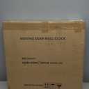 24 Inch Wall Clock with Moving Gears Large Industrial Steampunk Metal Clock Antique Gold Oversized Farmhouse Decor Wall Clock for Living Room Home Office(Bronze Brown-Arabic Numerals)