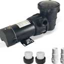DoE-Compliant CEC approved 1.5HP 115v 4920GPH Above Ground Pool Pump with On/Off Switch and Horizontal Reversible Discharge