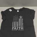 America Pride US Flag Faith Over Fear Prayer T-Shirt, M