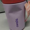 Owala Kids Insulation Stainless Steel Tumbler with Spill Resistant Flexible Straw, Easy to Clean, Kids Water Bottle, Great for Travel, Dishwasher Safe, 12 Oz, Pink and Purple (Lilac Rocket)