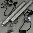 38W LED Black Light Bar, Blacklight Bars with Plug and Switch for Blacklight Party Halloween Bedroom Body Paint Stage Lighting 3 Pack
