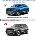 Wonderdriver Roof Rack Cross Bars 300lbs Compatible with Volkswagen VW Atlas Cross Sport 2020-2026(Not for Atlas), Heavy Duty Aluminum Lockable Roof Rails Crossbars Carrier Luggage