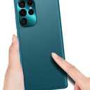 2 x Case for Samsung Galaxy S23 Ultra Cases with Leather Quality,Screen & Camera Protection,Anti Fall Covers,6.8 inch, Green