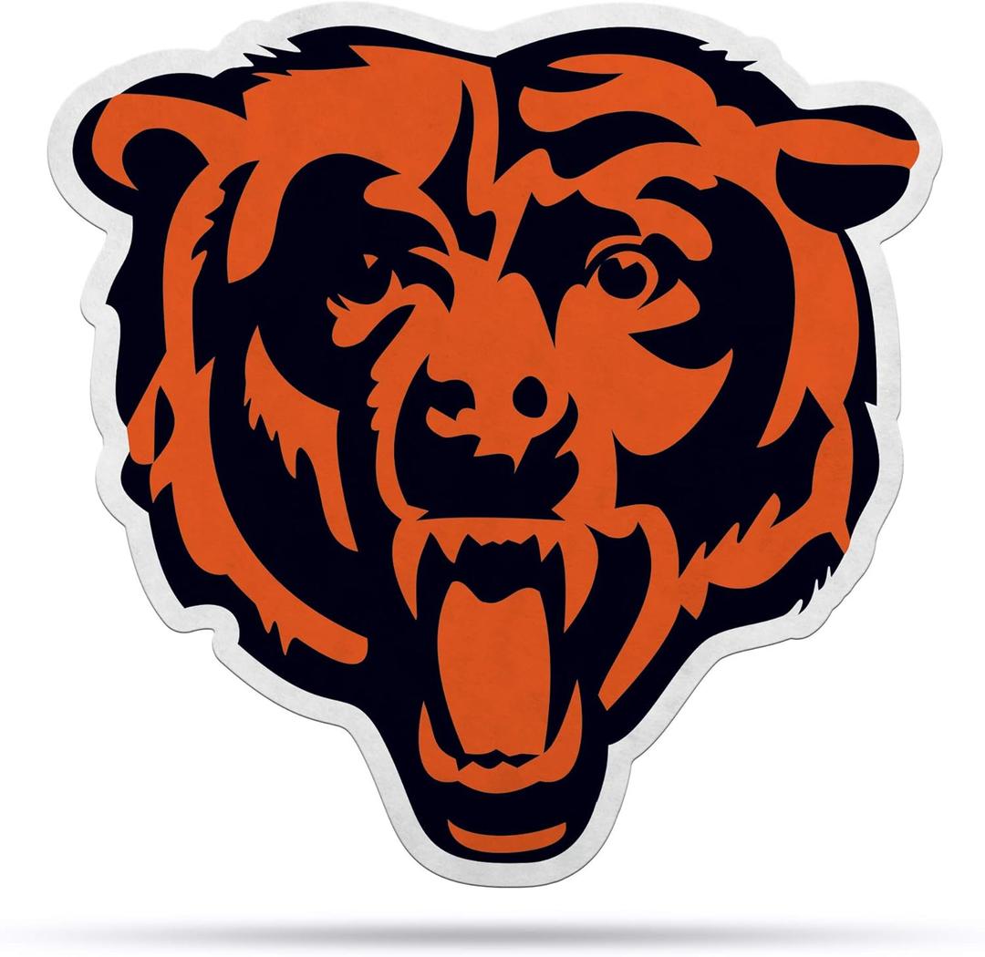 Rico Industries NFL Football Primary Shape Cut Pennant - Home and Living Room Dcor - Soft Felt EZ to Hang