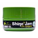 AmPro Shine-n-Jam Edges - Excellent for Taming Fringe, Ponytails, and Updos - Provides Firm Hold with Non-Greasy Shine - Moisturizes and Smoothes Hair with Silk Proteins - 2.25 oz