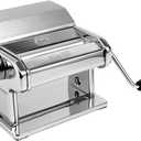 MARCATO Made in Italy Atlas 150 Slide Manual Pasta Machine, Chrome Steel. For Lasagne, Fettuccine, Tagliolini, Sugar paste, Bread dough (21 x 14 x 14 cm)