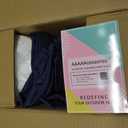 AAAAAcessories Outdoor Seat Cushions for Chairs, Waterproof, Fade-Resistant, 20" x 18" x 3", Patio Furniture Replacement Cushions, Set of 2, Navy Blue