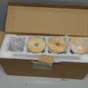 Drinking Glasses with Bamboo Lids and Glass Straw 4pcs Set - 16oz Glass Cups, Iced Coffee Glasses, Cute iced Tea Glasses, Beer Glasses, Ideal for Coffee Bar Accessories, Aesthetic Gift - 2 Brushes One Cup Missing