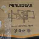 Perlegear UL Listed Full Motion TV Wall Mount for 42-90" TVs up to 132lbs
Heavy Duty TV Mount with Dual Articulating Arms, Tool-Free Smooth Tilt, Swivel, Fits 16" Studs, Max VESA 600x400mm, PGLF8