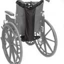 Oxygen Tank Holder for Wheelchair, Wheelchair Oxygen Tank Holder Adjustable Straps, Heavy Duty, Waterproof Fits Most Oxygen Cylinders (Black- Single)