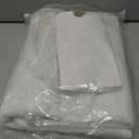 Hosuly Banister Guard 18 x 3 ft Balcony Netting for Kids Pets Stairway Safety Net Baby Fence Door Balcony Netting Safety Mesh Stair Net with No Drilling for Apartment Railing(White)