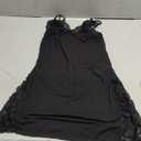 Avidlove Women's Lingerie Sexy Nightwear Spaghetti Strap Nightgown Babydoll Chemise (Black, XS)