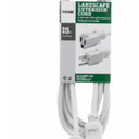 Prime Landscape Extension Cord - White, 15ft