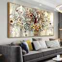 Wall Art Abstract Art Paintings Tree of Life Posters Prints Landscape Picture Colorful Modern Canvas Painting for Living Room Bedroom Office Large Decor 30"x60" with Framed