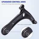 LCWRGS Front Lower Control Arm w/Ball Joints Fits forJeep Compass/Patriot 2007-2017, Fit for Dodge Caliber 2007-2012, K620065 K620066-2 pcs
