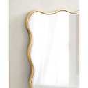Arched Gold Bathroom Mirror, 27.5x20 Inches