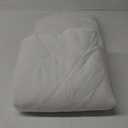 Amazon Basics Hypoallergenic Quilted Plush and Breathable Mattress Topper Pad, 18 Inches Deep, Queen, White