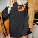Women Oversized Auntie Shirts Funny Cool Aunt Shirt Gifts Tee Top