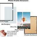 JCJMY 19.25x26.75 Puzzles Frame Set of 3, Display 18x24 with Mat or 19.25 x 26.75 without, Wall Hanging 19.25 by 26.75 Picture Frame for Poster Photo Canvas Picture Puzzles, 3 Pack, Black