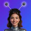 DRESBE Light Up Alien Headband LED Space Headbands Glow Antenna Hair Accessories for Women