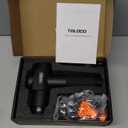 TOLOCO Massage Gun, Deep Tissue Back Massage for Athletes for Pain Relief, Percussion Massager with 10 Massages Heads & Silent Brushless Motor, Valentines Day Gifts for Him Her, Black