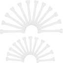 SUNNYCLUE 32Pcs Plastic Bones Decor Halloween Bone Ornaments Bulk White Beige Holiday Scary Simulative Skeleton Skulls Pendant Charm for Party Hanging Decoration Costume Cosplay DIY Crafts Supplies