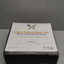 Oria Cook Large Glass Salad Bowl with Lid Set, 5.7 L Decorative Glass Mixing Bowl, Trifle and Serving Bowls with Lids as Cheese Charcuterie Board and Plate, Comes with Wood Serving Utensils