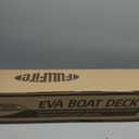 Fullfire EVA Foam Boat Flooring with 3M Self-Adhesive Backing, Marine Decking Faux Teak Deck Sheet for Jon Boats Pontoon Boat Yacht RV Jet Ski Kayak Floor, Dack Grey and Black 94" x 47"