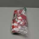 3PCS Halloween Costume Set for Women Red and White Striped Hat Glasses and Knitted Stockings Halloween Cosplay Party Outfit Beanie Cap Thigh High Socks Accessories