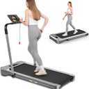 THERUN Walking Pad Treadmill, 3.0 HP Under Desk Treadmills, 2 in 1 Portable Treadmill for Home, Walking Pad with Handle Bar, 18" Widened Running Belt, 350 lbs Capacity with App Connection, Remote