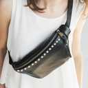 uxcell 60 Sets Rhinestone Rivets, 11mm Leather Rivets Crystal Rivets Stud Rapid Double Cap Rivets for DIY Leather Craft Fabric Clothes Belt Bags, Dark Blue