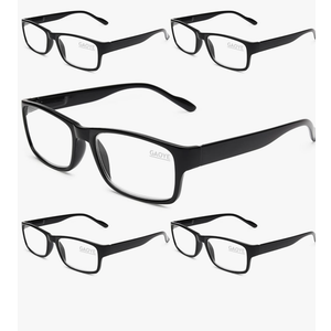 Gaoye Professional Reading Glasses for All Day - Computer Readers with Blue Light Protection -
Color: B1-5 Pack Light Black - +1.25