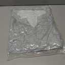 Womens Oversized Sweatshirts V Neck Lace Crochet Lantern Long Sleeve Pullover Cropped Tops Fall Outfits Clothes (Gray, L)