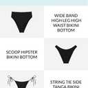 Sports Illustrated Women's Double Ring Bralette Bikini Top (Black, S)