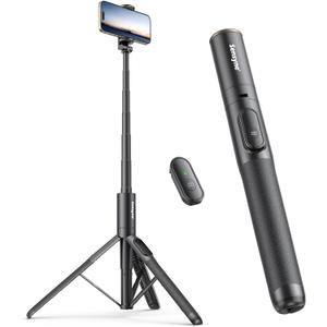 Sensyne 60" Phone Tripod - Selfie Stick, Lightweight All in One Phone Tripod Integrated with Wireless Remote Compatible with All Cell Phones for Selfie/Video Recording/Photo/Live Stream/Vlog（Black）