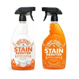 ANGRY ORANGE Pet Stain and Odor Remover for Dog Urine and Stains  Enzyme Cleaner (32oz (2 pack), Citrus + Fresh)