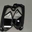 BriskMore Handlebar Bike Mirror, Scratch Resistant Glass Lens, Ajustable and Rotatable Safe Rearview Bicycle Mirror (D:Silver Lens for 1PAIR)