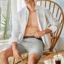 FINETOO Mens Underwear Boxer Briefs Soft Breathable Cotton Wide Waistband Men Underwear 3 Pack (L)