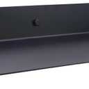 Matte Black Metal Floating Shelf (24 inch x 8 inch) Stainless Steel Heavy Duty Floating Shelves, Linear Metal Shelf, Display Ledge Wall Mounted Shelve Fits 16" Studs