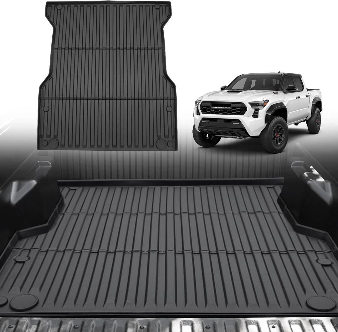 Truck Bed Mat for Toyota Tacoma 5FT 2024 2025 2026, All Weather Bed Liner for Tacoma Accessories, Heavy Duty Bed Mats, Car Accessories