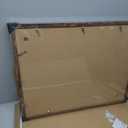 22x28 Frame Set of 2, Rustic Brown Wood Style - Display 18x24 Picture Frame with Mat or 22 x 28 Poster Frame without Mat, Wall Mounting Horizontal and Vertical