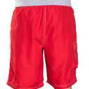 LIFEGUARD Officially Licensed Red Men's Board Shorts Swim Trunks with Side Pocket, Men and Boys, Great for Beach & Pool (Red, XL)