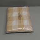 UPOPO Beige White Buffalo Check Window Curtains 92 inches Long Living Room Cotton Curtain Panels Bedroom Drapes Plaid Gingham Farmhouse Decor Curtains Rod Pocket Kitchen Basement 2 Panels 52"x92" 