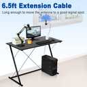 Eightwood Dual Band WiFi Antenna 2.4GHz 5GHz RP-SMA WiFi Antennae with 6.5ft Extension Cable for PC Desktop Computer PCI PCIe WiFi Bluetooth Card Wireless Network Router