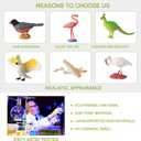 Birds Figurines, 23pcs Realistic Eagle Parrot Robin Owl Toy Bird, Fairy Garden Accessories, Learning Educational Toys for Dollhouse Birthday Cake Topper Gift for Kids Toddler