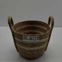 Wyhqgn Woven Planter Basket Plant Pot Ornament Organizer Decorative Storage Basket Plant Container for Picnic Home Office Yard Patio, 25cmx25cmx23cm